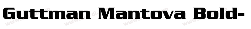 Guttman Mantova Bold字体转换